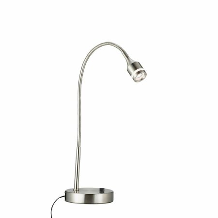 ESTALLAR Brushed Steel Metal LED Desk Lamp, 11 x 5-17 x 11-18 in. ES3093924